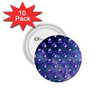 Kawaii Space Rocket Pattern 1.75  Buttons (10 pack) Front