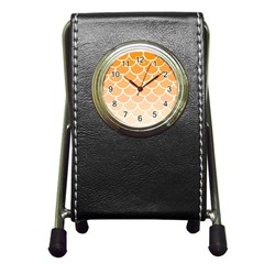 Background Skin Dragon Pen Holder Desk Clock by HermanTelo