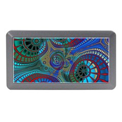 Fractal Abstract Line Wave Memory Card Reader (mini) by HermanTelo