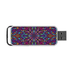 Kaleidoscope Triangle Curved Portable Usb Flash (two Sides) by HermanTelo