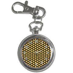 Pattern Halloween Pumpkin Color Yellow Key Chain Watches by HermanTelo