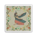 Egyptian Woman Wings Design Memory Card Reader (Square) Front