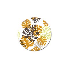 Pattern Leaves Golf Ball Marker (10 Pack) by HermanTelo