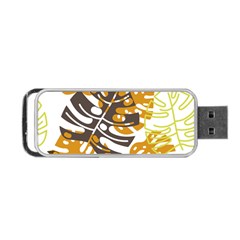 Pattern Leaves Portable Usb Flash (two Sides) by HermanTelo