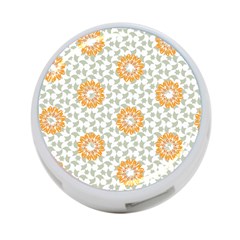 Stamping Pattern Yellow 4-port Usb Hub (one Side) by HermanTelo