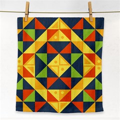 Background Geometric Color Face Towel by Sapixe