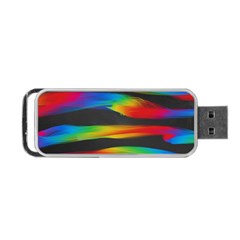 Colorful Background Portable Usb Flash (one Side) by Sapixe