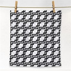 Pattern Monochrome Repeat Face Towel by Sapixe