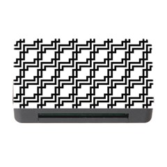 Pattern Monochrome Repeat Memory Card Reader With Cf by Sapixe