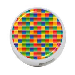 Background Colorful Abstract 4-port Usb Hub (two Sides) by Bajindul