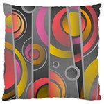 Abstract Colorful Background Grey Standard Flano Cushion Case (Two Sides) Back