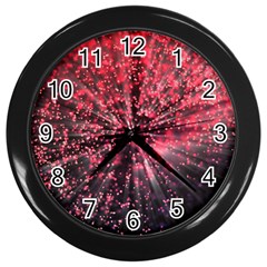 Abstract Background Wallpaper Wall Clock (black) by Bajindul