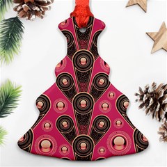 Background Abstract Pattern Christmas Tree Ornament (two Sides) by Bajindul