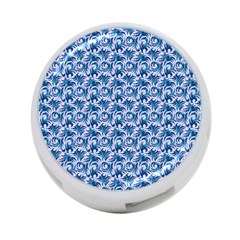 Blue Pattern Scrapbook 4-port Usb Hub (one Side) by Bajindul