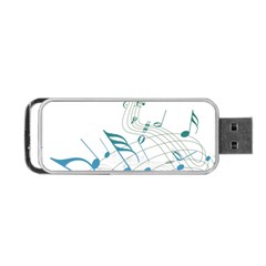 Music Notes Portable Usb Flash (two Sides) by Bajindul