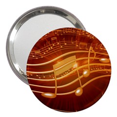 Music Notes Sound Musical Love 3  Handbag Mirrors by Bajindul