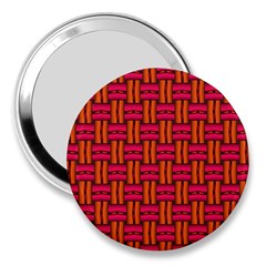 Pattern Red Background Structure 3  Handbag Mirrors by Bajindul
