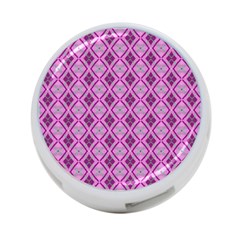 Argyle Large Pink Pattern 4-port Usb Hub (two Sides) by BrightVibesDesign