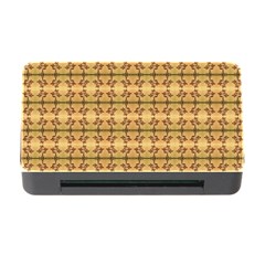 Cute Flowers Pattern Yellow Memory Card Reader With Cf by BrightVibesDesign