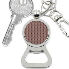 Ornate Oval  Pattern Yellow Blue Bottle Opener Key Chain by BrightVibesDesign