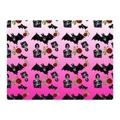 Pink Gradient Bat Pattern Double Sided Flano Blanket (mini)  by snowwhitegirl