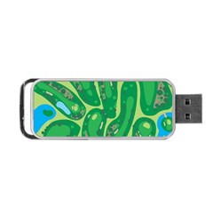 Golf Course Par Golf Course Green Copy Portable Usb Flash (one Side) by Nexatart
