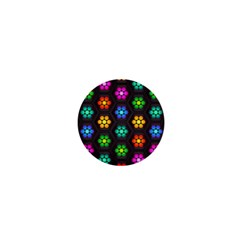 Pattern Background Colorful Design 1  Mini Buttons by Pakrebo