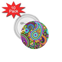 Paisley 5 1 75  Buttons (10 Pack) by impacteesstreetwearfive