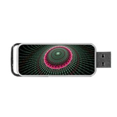 Fractal Circle Fantasy Texture Portable Usb Flash (two Sides) by Pakrebo