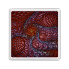 Fractal Red Fractal Art Digital Art Memory Card Reader (square) by Pakrebo
