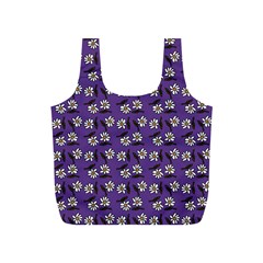 Daisy Purple Full Print Recycle Bag (s) by snowwhitegirl