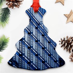 Abstract Architecture Azure Ornament (christmas Tree)  by Pakrebo