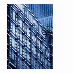 Abstract Architecture Azure Small Garden Flag (two Sides) by Pakrebo