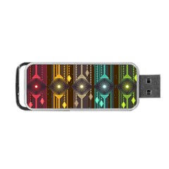 Background Colors Abstract Portable Usb Flash (one Side) by Pakrebo