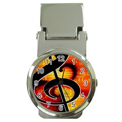 Clef Music Lines Notenblatt Money Clip Watches by HermanTelo