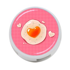 Omelette Heart Pink Valentine 4-port Usb Hub (two Sides) by Bajindul