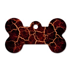 Lava Fire Dog Tag Bone (two Sides) by Bajindul