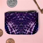 Purple Fractal Lace V Shape Mini Coin Purse Back