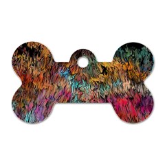 Oil Paint Dog Tag Bone (two Sides) by Bajindul
