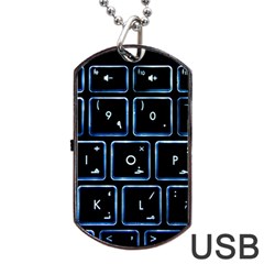 Contemporary Electronics Graphic Modern Dog Tag Usb Flash (two Sides) by Pakrebo