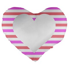 Love Heart Valentine S Day Large 19  Premium Flano Heart Shape Cushions by HermanTelo