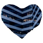Architectural Design Architecture Building Business Large 19  Premium Flano Heart Shape Cushions Front