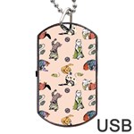 Funny cats Dog Tag USB Flash (Two Sides) Front
