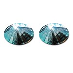 Architectural Design Architecture Building Business Cufflinks (Oval) Front(Pair)