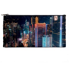 High Rise Buildings With Lights Pencil Cases by Pakrebo