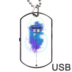 Tattoo Tardis Seventh Doctor Doctor Dog Tag Usb Flash (two Sides) by Sudhe