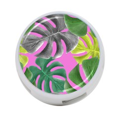 Tropical Greens Leaves Design 4-port Usb Hub (one Side) by Simbadda