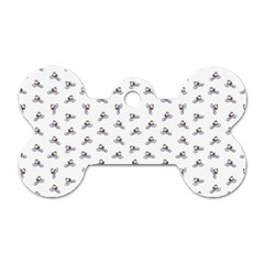 Cycling Motif Design Pattern Dog Tag Bone (one Side) by dflcprintsclothing