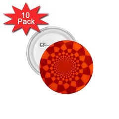 Fractal Artwork Abstract Background Orange 1 75  Buttons (10 Pack) by Sudhe