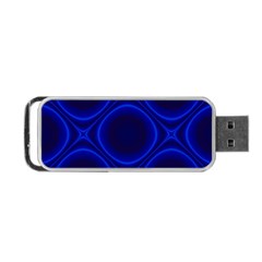 Abstract Background Design Blue Black Portable Usb Flash (one Side) by Sudhe